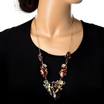 7230643/фианит/сред. вес 40г  Серебро 925* ПОДВЕСКА вст.Янтарь фианит р/п