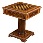 Янтарный стол с шахматами и нардами 62х62 см, фотография 17. Интернет-магазин ЛАВКА ПОДАРКОВ