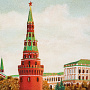 Картина янтарная "Большой Кремлевский дворец" 60х80 см, фотография 3. Интернет-магазин ЛАВКА ПОДАРКОВ