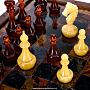 Шахматы из камня с янтарными фигурами "Европейские", фотография 7. Интернет-магазин ЛАВКА ПОДАРКОВ