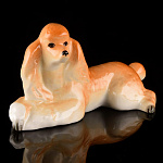 0033930/82.06267.00.1 ЛФЗ СКУЛЬПТУРА ПУДЕЛЬ лежащий рыжий  МН1