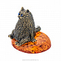 Статуэтка с янтарем "Сытый кот", фотография 3. Интернет-магазин ЛАВКА ПОДАРКОВ
