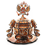 архив7904/50*27см  Хохлома Братина "ГЕРБ" В АССОРТИМЕНТЕ