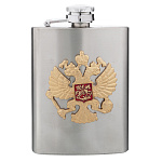 Фляга сувенирная с символикой "Герб РФ"