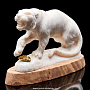 Скульптура из бивня мамонта "Тигр", фотография 2. Интернет-магазин ЛАВКА ПОДАРКОВ