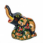 Керамическая статуэтка "Слон". Хохлома, фотография 3. Интернет-магазин ЛАВКА ПОДАРКОВ