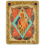 0065371-15*20см Икона подарочная"ОБМ"Неопалимая купина"мор.дуб  в ПУ (RTI-225-4.m)