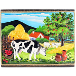 /0910 ПАННО настенное 23*30см (керамика, дерево)