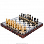 Шахматы деревянные с резными фигурами 50х50 см, фотография 1. Интернет-магазин ЛАВКА ПОДАРКОВ