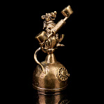 0051965  Бронза Колокольчик "АЛЛО! Крыса у телефона"