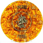 8239-Б Янтарь Тарелка-Панно "Георгий Победоносец" Бронза