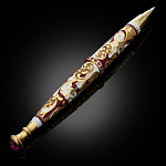 0076297 Златоуст подарочная РУЧКА  "АРИСТОКРАТ", эмаль,фианиты в П/У