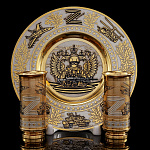  Златоуст НАБОР ПИТЕЙНЫЙ "Z" (лоток, 2 стопки)