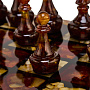 Шахматы с инкрустацией и фигурами из янтаря 30х30 см, фотография 9. Интернет-магазин ЛАВКА ПОДАРКОВ
