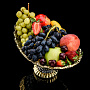 Ваза для фруктов овальная с позолотой, фотография 3. Интернет-магазин ЛАВКА ПОДАРКОВ