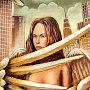 Панно из дерева "Ангел в городе" 88х61 см, фотография 4. Интернет-магазин ЛАВКА ПОДАРКОВ