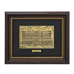 Офорт черно-белый "Москва. Лубянская площадь" 17х22 см