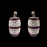 821678/сваровски-7--8г-сред.вес  Серебро 925* СЕРЬГИ вст.кристаллы Сваровски