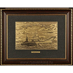 /16*21см Офорт черно-белый "Военно-морской флот"