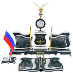 Настольный письменный набор из камня "Орел"