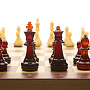 Шахматы с фигурами из янтаря "Авангард" 37х37 см, фотография 6. Интернет-магазин ЛАВКА ПОДАРКОВ
