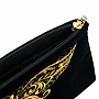 Бархатная косметичка с вышивкой "Бабочка". Черная, фотография 4. Интернет-магазин ЛАВКА ПОДАРКОВ