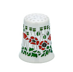 0073292 Фарфор НАПЕРСТОК "МАКИ" h=3 см