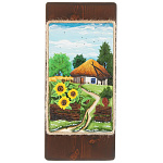 /1001 ПАННО настенное 14*31см (керамика, дерево)