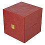 Подарочная упаковка из экокожи красная 17х17х17 см, фотография 4. Интернет-магазин ЛАВКА ПОДАРКОВ