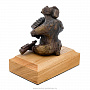 Бронзовая статуэтка "Мишка-гармонист", фотография 4. Интернет-магазин ЛАВКА ПОДАРКОВ