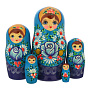 Матрешка "Розочка" 5 мест, фотография 4. Интернет-магазин ЛАВКА ПОДАРКОВ