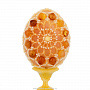 Яйцо пасхальное из янтаря "Узор", фотография 2. Интернет-магазин ЛАВКА ПОДАРКОВ