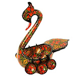 9384/32*23*15см Хохлома Братина "Лебедь" 
