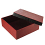 Подарочная упаковка из экокожи красная 31,5х31,5х11,5 см, фотография 2. Интернет-магазин ЛАВКА ПОДАРКОВ