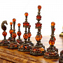 Шахматный ларец из березового капа с янтарными фигурами, фотография 3. Интернет-магазин ЛАВКА ПОДАРКОВ