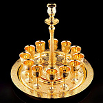 0049021 НАБОР питейный "АВИАТОР" на 12 персон с подсвечником в футляре