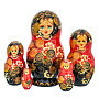 Матрешка "Клубника" 5 мест, фотография 1. Интернет-магазин ЛАВКА ПОДАРКОВ
