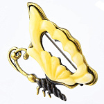 0058451/2106.4 Брошь Бабочка Ночная (белый)