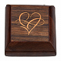 Деревянная шкатулка для кольца, фотография 4. Интернет-магазин ЛАВКА ПОДАРКОВ