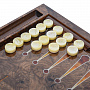 Нарды из мореного дуба с инкрустацией и фишками из янтаря "Конь", фотография 5. Интернет-магазин ЛАВКА ПОДАРКОВ
