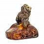Статуэтка с янтарем "Лев с щитом", фотография 4. Интернет-магазин ЛАВКА ПОДАРКОВ