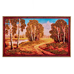 Картина янтарная "Пейзаж" 40х70 см