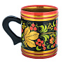 Кружка "Клубника". Хохлома, фотография 3. Интернет-магазин ЛАВКА ПОДАРКОВ
