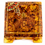 Шкатулка из янтаря квадратная "Зонтик", фотография 3. Интернет-магазин ЛАВКА ПОДАРКОВ