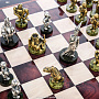 Шахматный ларец с металлическими фигурами "Европа" 48х48 см, фотография 8. Интернет-магазин ЛАВКА ПОДАРКОВ