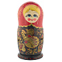 Матрешка Семеновская "Птица счастья" 10 мест, фотография 2. Интернет-магазин ЛАВКА ПОДАРКОВ