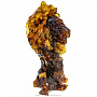 Скульптура из янтаря "Голова льва", фотография 3. Интернет-магазин ЛАВКА ПОДАРКОВ