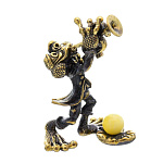 0045956/1772.1 Сувенир Лягушка с трубой б/п Сувенир (белый)