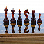 Шахматы с янтарными фигурами 37х37 см, фотография 3. Интернет-магазин ЛАВКА ПОДАРКОВ