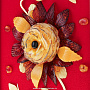 Янтарное панно "Роза" 29х24 см, фотография 3. Интернет-магазин ЛАВКА ПОДАРКОВ